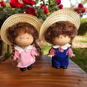 Ado Mizumori Boy & Girl Doll 1970s Vintage Dolls Japan Rare HTF Ginger Hair